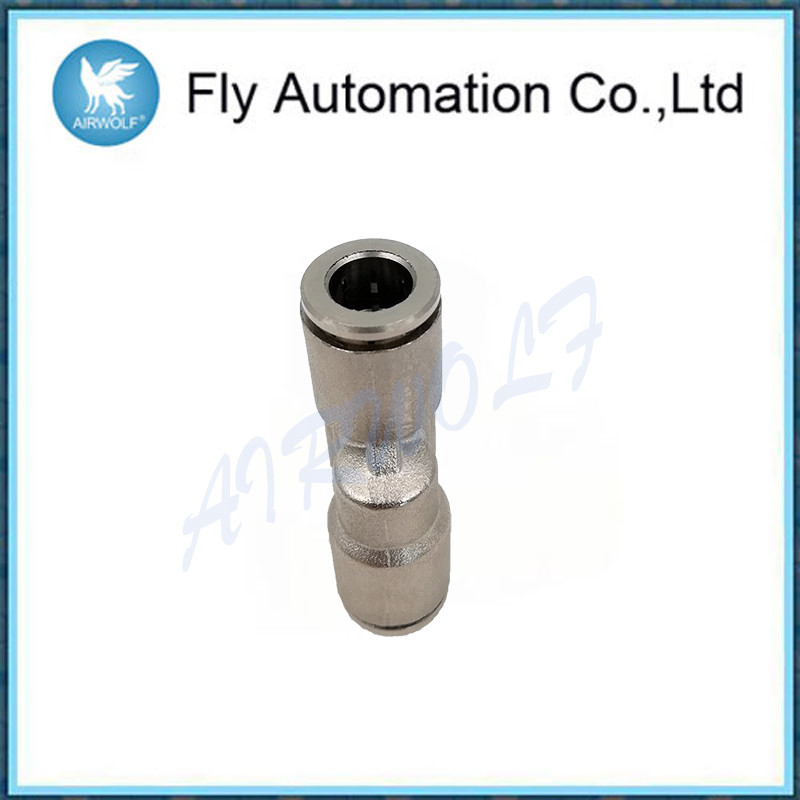 Y Union Pneumatic Connector 6560 Series , Nickel Plated Brass Pneumatic Fittings