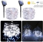 8 Modes Waterproof 33FT 100 LED Solar Powered Fairy Lights