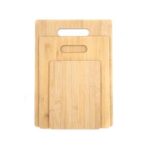 Quality OCPO Kitchen S M L 3 Piece Bamboo Cutting Board Set Wooden Crafts Supplies wholesale
