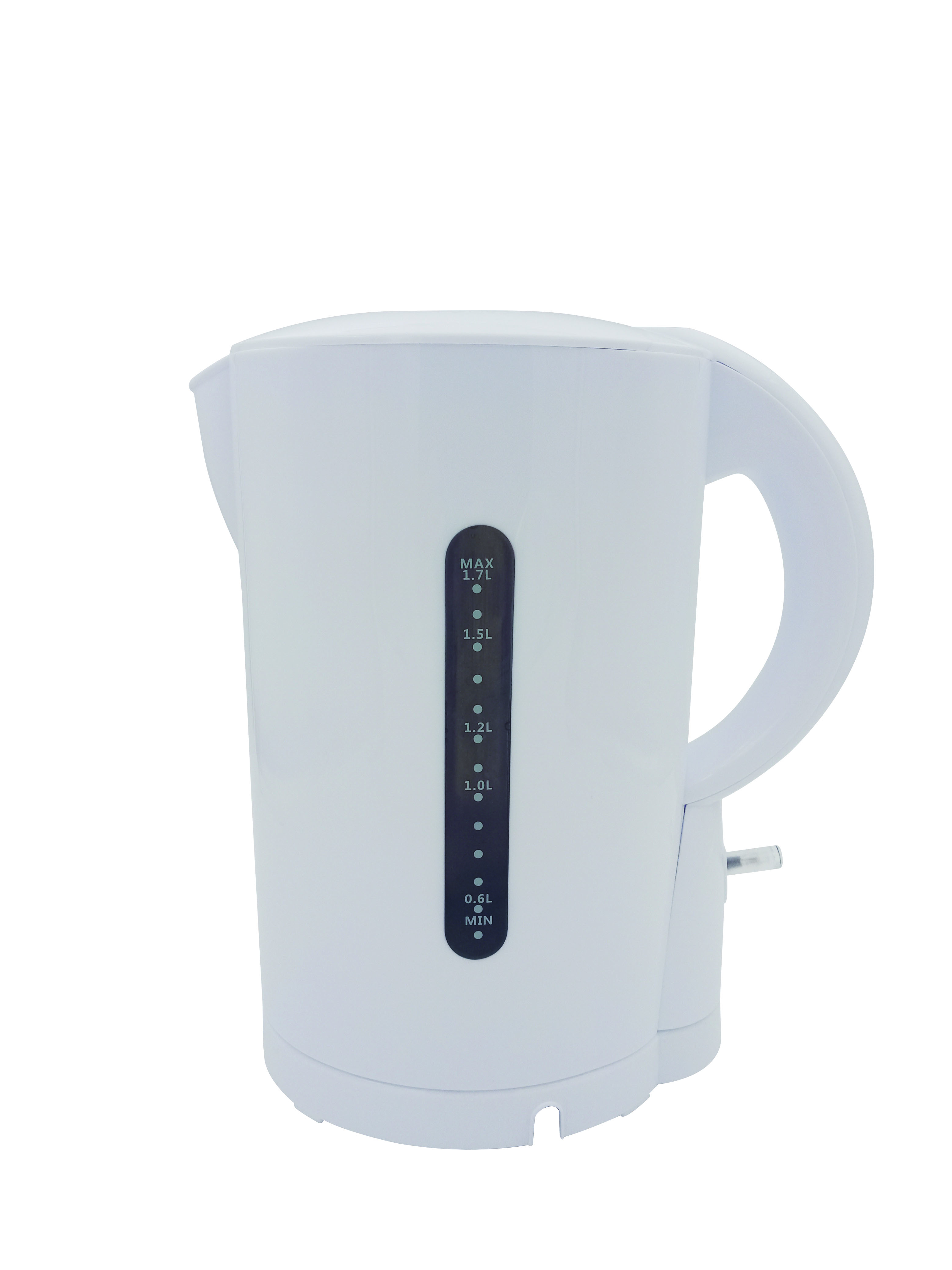 Plastic 1.7 L Electrical home Appliances Black Silver White Body OEM Customized kettle