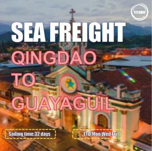 Quality Qingdao To Ecuador South America International Sea Freight Shipping 32 Days wholesale