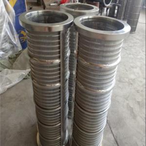 China Johnson Mesh 300mm Wedge Wire Screens Filter 304 Stainless Steel High Strength on sale