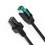 12V Powered USB LVDS Cable Assembly Male USB Aux Flush Mount 360 Degree