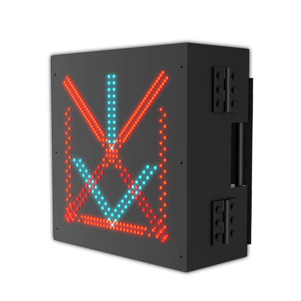 800*800mm LED Lane Control Signs Red Cross Green Arrow Signal