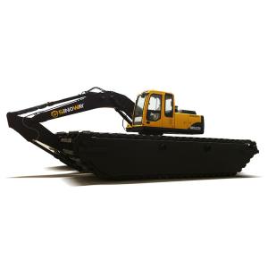 Quality Rated Power 110 Kw River Dredging Equipmen Heavy Duty Floating Excavator wholesale