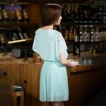 Plus size ladies chiffon mini womens t shirt dress cheap luxury women dresses