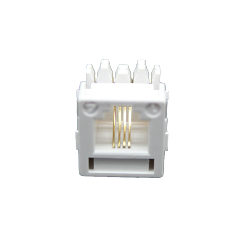 Female FLUKE Tested ABS CAT5E UTP RJ11 Keystone Modular Jack Connector for Networking