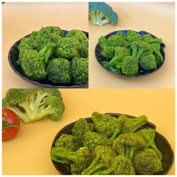 Cheap Crunchy Green Goodness Savory Vacuum Fried Broccoli Snacks Delights for sale