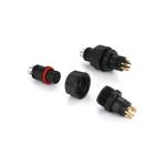 M13 6Pin Circular Electrical Connectors 20AWG Female Male