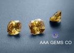 VVS1 Classic Created Fancy Moissanite 3 Carat In Yellow Color