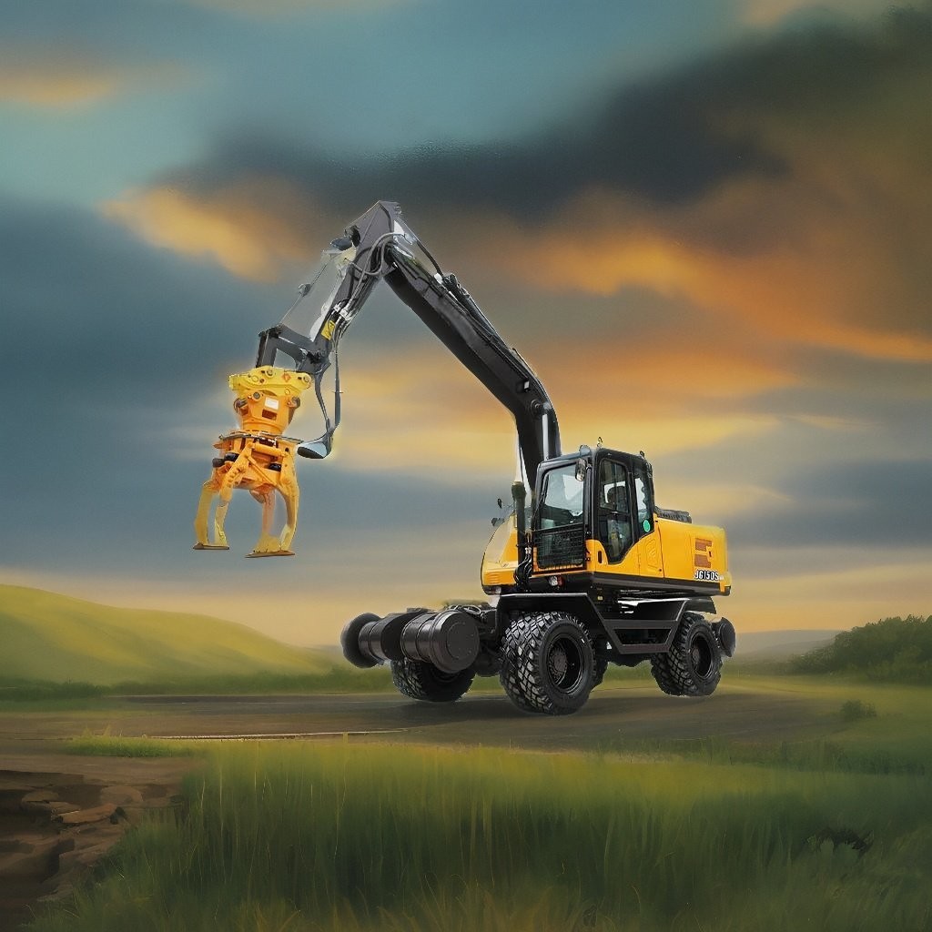 Public Dual Purpose Excavator Railway Construction Equipment Wheel Train Lifting And Driving Device