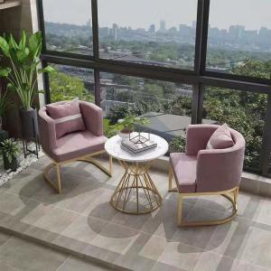 Quality Metal And Fabric Dining Chairs , Metal Frame Upholstered Dining Chair wholesale