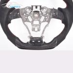 35cm Sports Alcantara Toyota Carbon Fiber Steering Wheel Blue Red Stitching