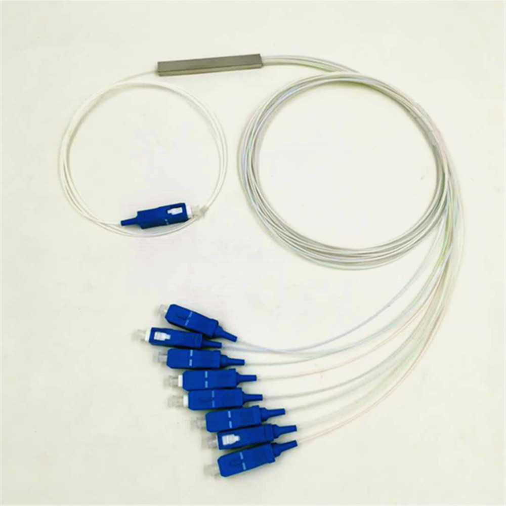 Factory Price SC LC FC ST SC/APC LC/APC Connector Mini Module Steel Tube Type 2 way Fiber Optical Splitter