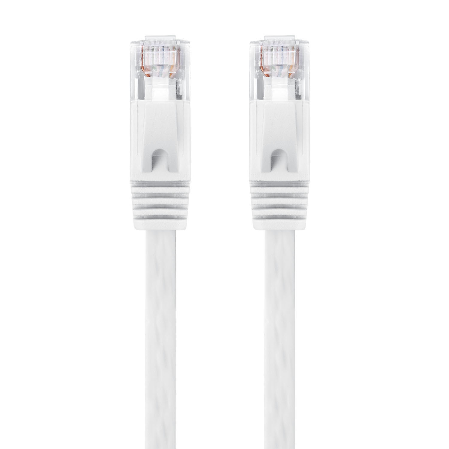 Cat6 Bare Copper Flat Ethernet Cable , 50Ft UTP Lan Cable For Ethernet