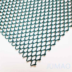 Quality 40ft Flexible Wire Metal Mesh Curtains Facades Grass Green wholesale