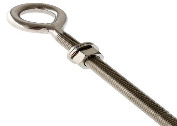 M18 Custom Stainless Steel SS 304 316 316L Polish Plain Finish Eye Hook Metal