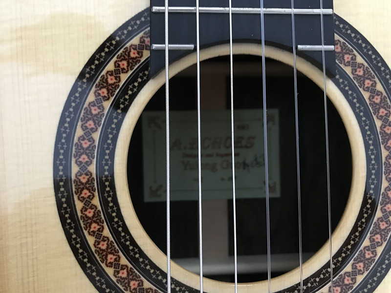 Yulong Guo A-Echoes Brand All Solid Nomex Double Top nylon string Classic Guitar