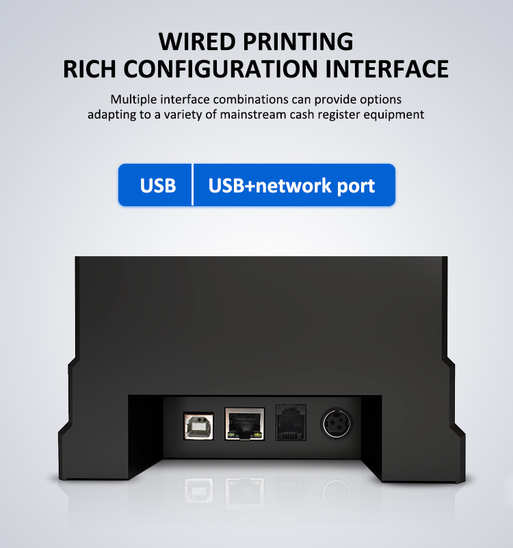 USB Ethernet Bluetooth Ports 80mm POS Printer 3 Inch Thermal Receipt Printer