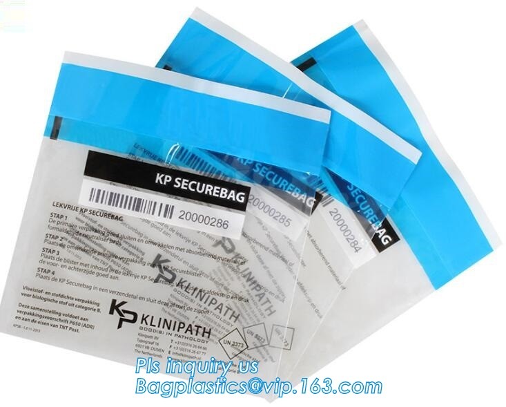 Opaque Tamper Evident Sealing Plastic Bank Money Steb Security Bag / Custom Self Adhesive Plastic Courier Bag, bagease
