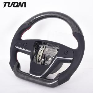 Quality Car Flat Bottom Leather Tesla Carbon Fiber Steering Wheel Model Y Yoke wholesale