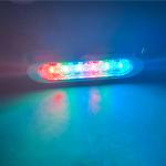 Waterproof IP68 30W Underwater LED Boat Lights RGB Red Emitting