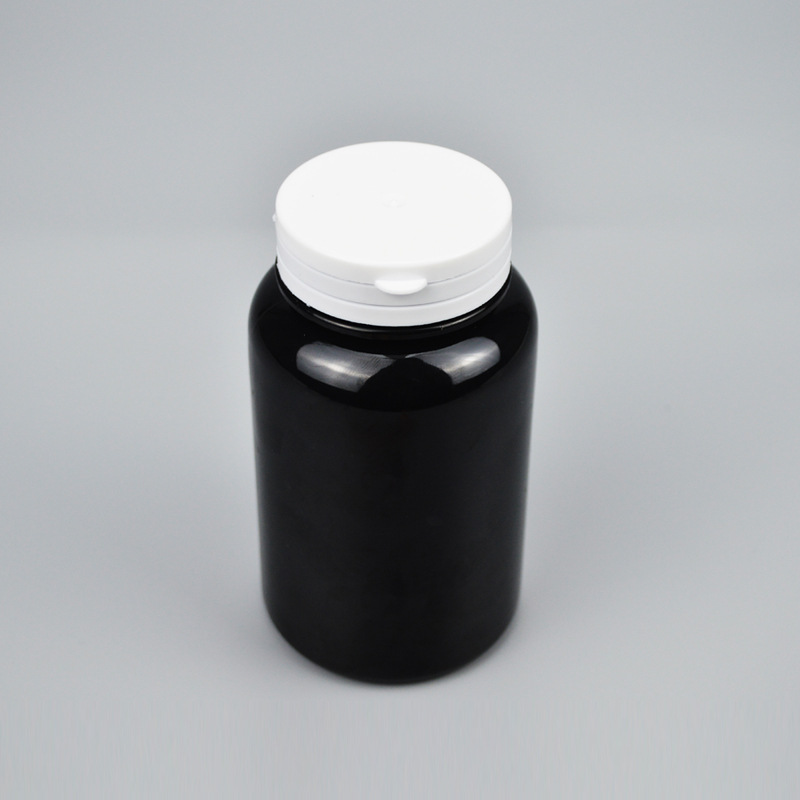 100ml-300ml Child Resistant Pharmaceutical Pill Bottle With Hinge Cap and Easy-pulling Lid for Pharmaceutical Packaging
