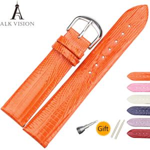 Quality Genuine True Leather Watchband Lizard Skin Pattern Watch Band Cow Leather Straps 14 16 18 20mm Pin Buckle Watch Strap Or wholesale