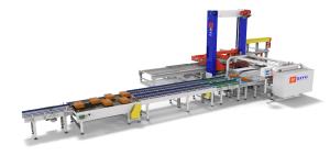 Quality Pallet Gantry Beverage Palletizer High Level Double Channel 35KW wholesale