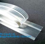 PE Plastic flange zipper for food bag, PE Zip lockk sealed food bag flange