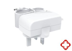 Quality IEC/EN 60601 Certified 24W UK Plug Medical Power Supply, 12V/9V/5V/24V/36V Medical AC Adapter wholesale