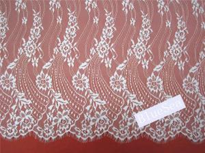 Quality Green Environmental Protection Eyelash Lace Fabric for Wedding Dress wholesale