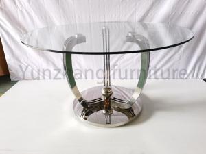 Quality Claw Design Round Dining Table Glass Table Hotel Furniture wholesale