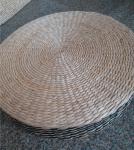 Natural Straw Household Storage Stool Grass Woven Ottoman Box Eco-Friendly Hand