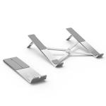 385g Collapsible Portable Foldable Laptop Stand Silver W257mm