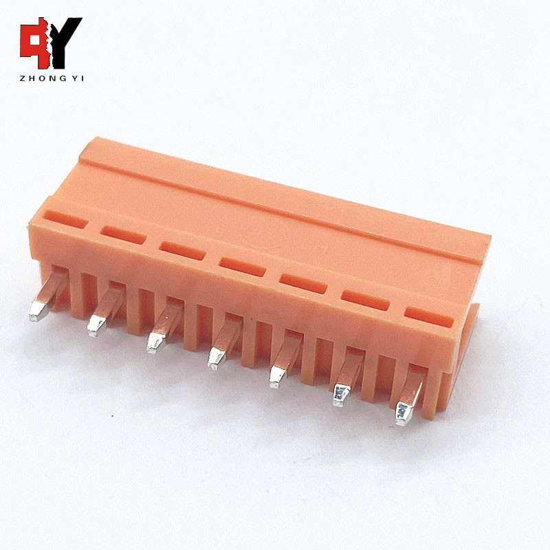 HT396V 3.96mm Pitch Pluggable Screw Terminal Block Vertical Angle Male