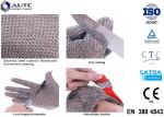 Stainless Steel PPE Safety Gloves , Protective Cutting Gloves Mesh Convenient