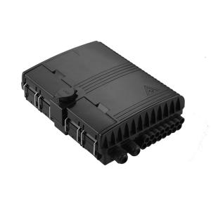 Quality IP65 Fiber Optic Terminal Box , FTTH Drop Cable Box Black Color wholesale