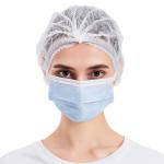 510k Non Woven Face Mask Earloop 3 Ply Blue Adult Class II ASTMF2100 Level 1