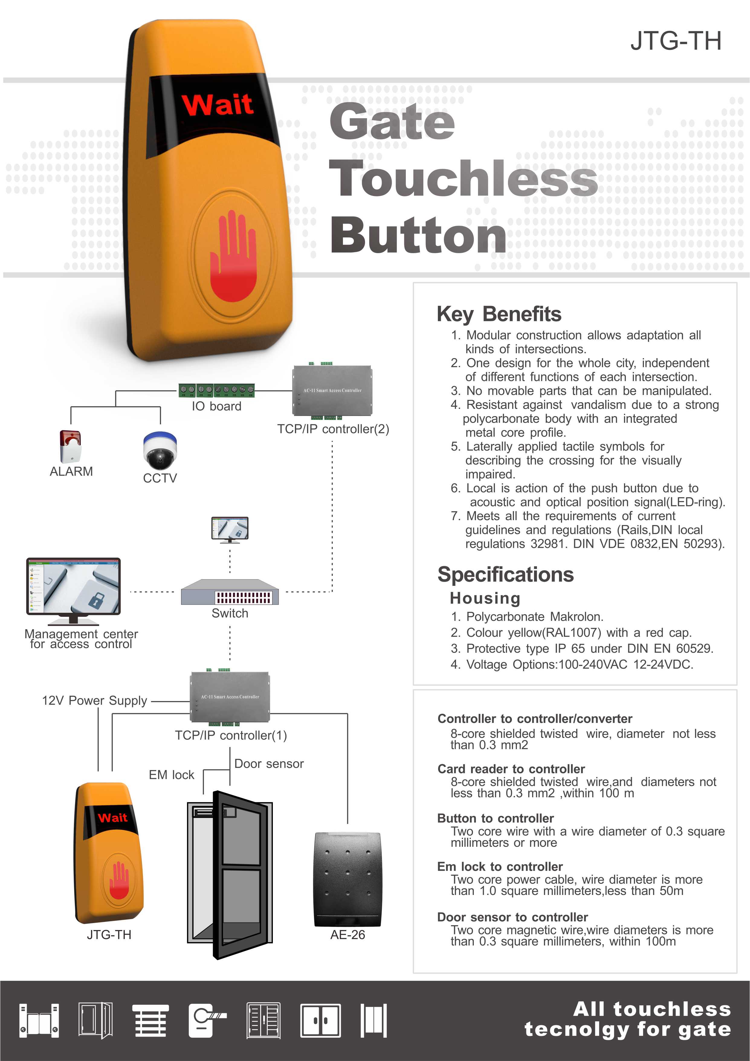 touch less button