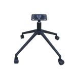 Matte black Office Chair Metal Base Height Adjustment Modern Style