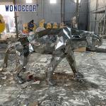 Highly Artistic Stainless Steel Animal Sculpture Geometry Art Cheetah