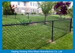 Black Galvanized Chain Link Fence / Pvc Coated Welded Wire Fencing