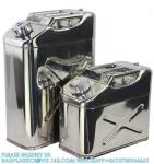 304 Stainless Steel Jerry Can Utility Jug 10L/20L Oil Water Tank With Flexible