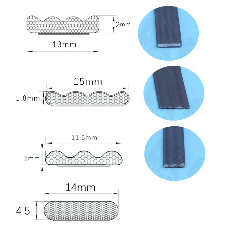 Extrusion Processing Service PE Cover Strip for Wooden Wardrobe Door or Window Frames