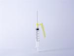 Sterile Medical Disposable Safety Syringe With Safety Needle 16G-30G FDA51K