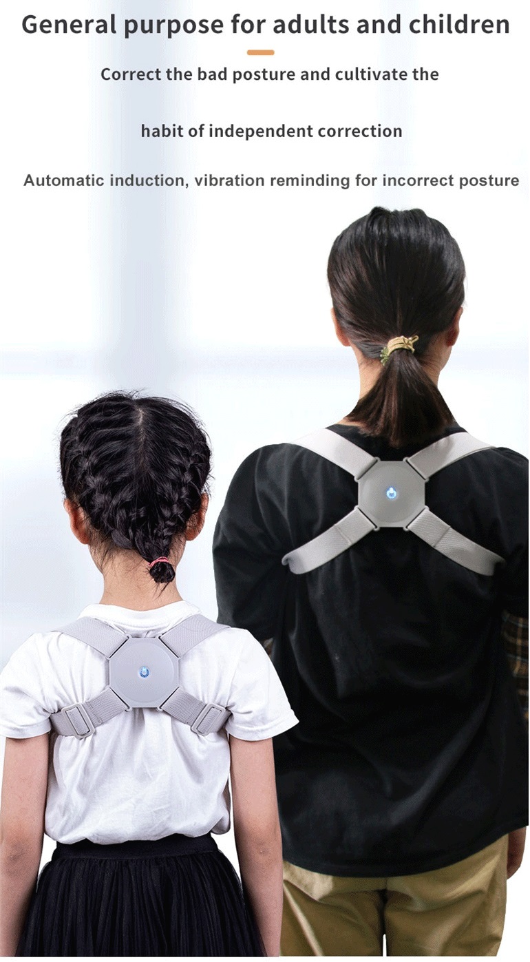 Smart sensor orthosis correction belt reminder of adult & child sitting posture hunchback Back smart posture corrector