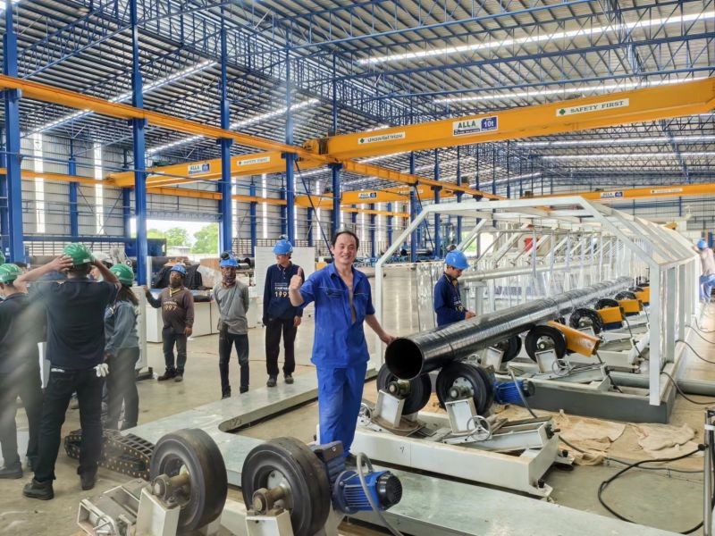 Steel Pipe 3lpe Blasting Anticorrosion Fusion Epoxy Powder Spray Gun Coating Machinery