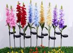Solar Artifical Violet Lights Outdoor Lawn Park Decoration Lamp LED Silk Violet