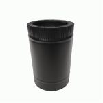 Double Wall Black Straight Insert 300mm Stove Chimney Pipe